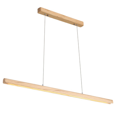 Ash Wood Tricolour LED Linear Pendant - Kerf.150