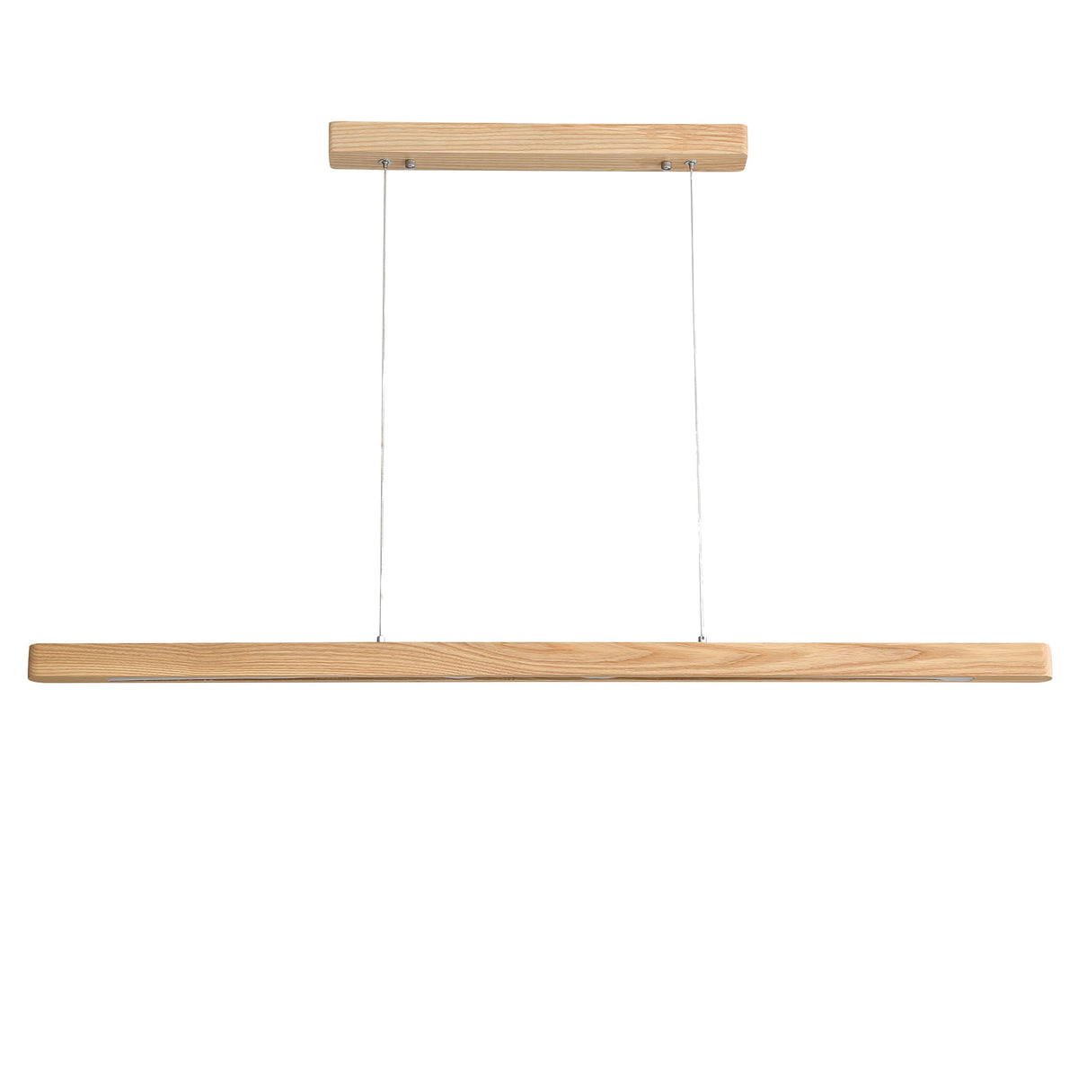 Ash Wood Tricolour LED Linear Pendant - Alpha.150