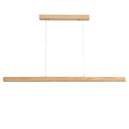 Ash Wood Tricolour LED Linear Pendant - Alpha.150