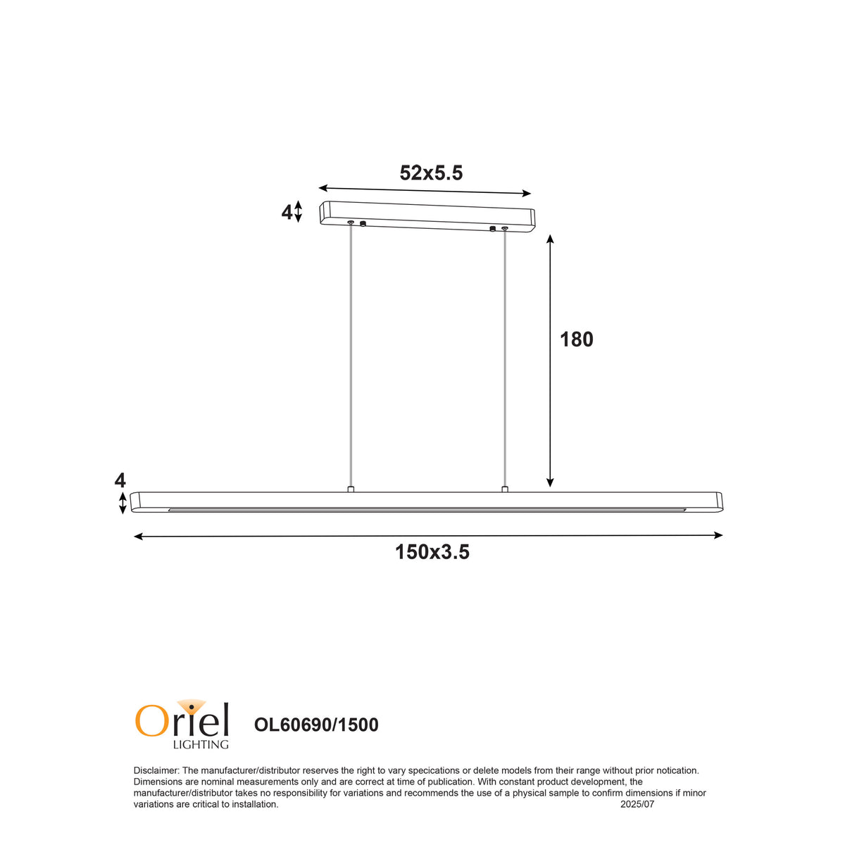 Ash Wood Tricolour LED Linear Pendant - Alpha.150