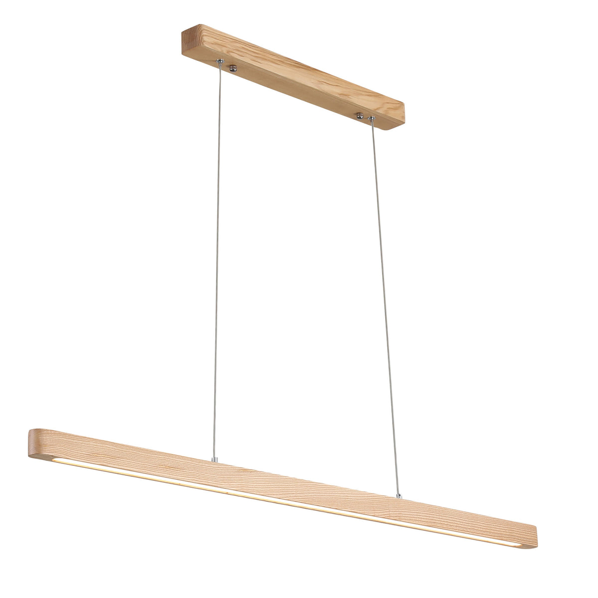 Ash Wood Tricolour LED Linear Pendant - Alpha.150