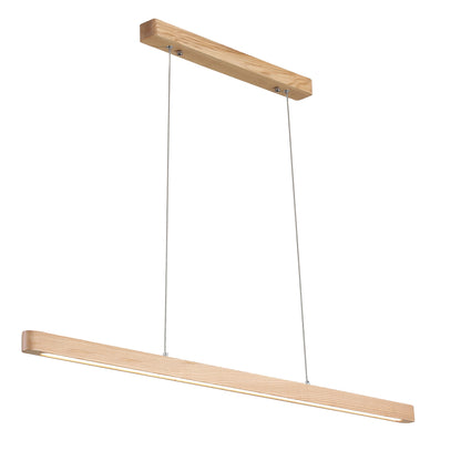 Ash Wood Tricolour LED Linear Pendant - Alpha.150