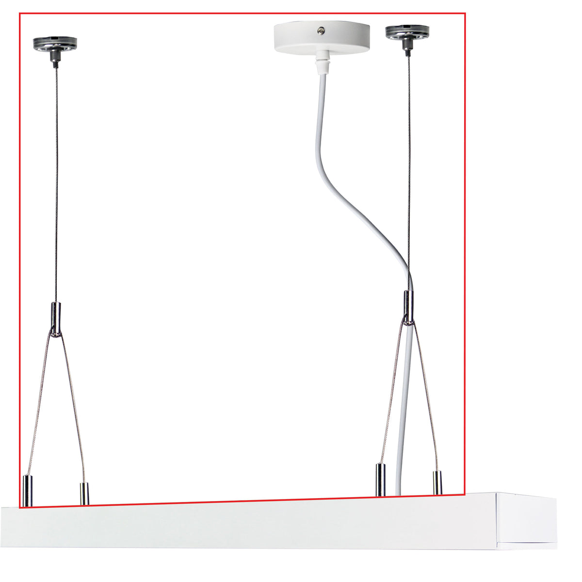 Use with the Vana Surface Mount Ceiling Light - Vana Suspension White