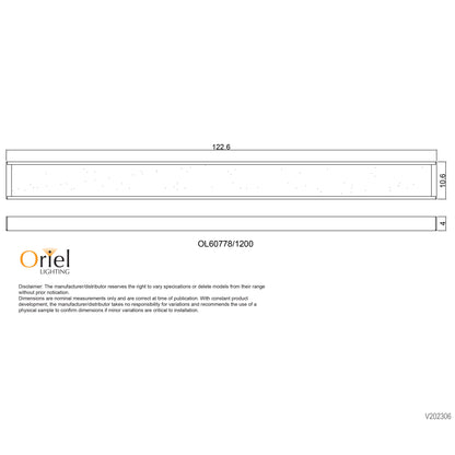 40W Tricolour LED White Surface Mount - Vana.120 Cts White