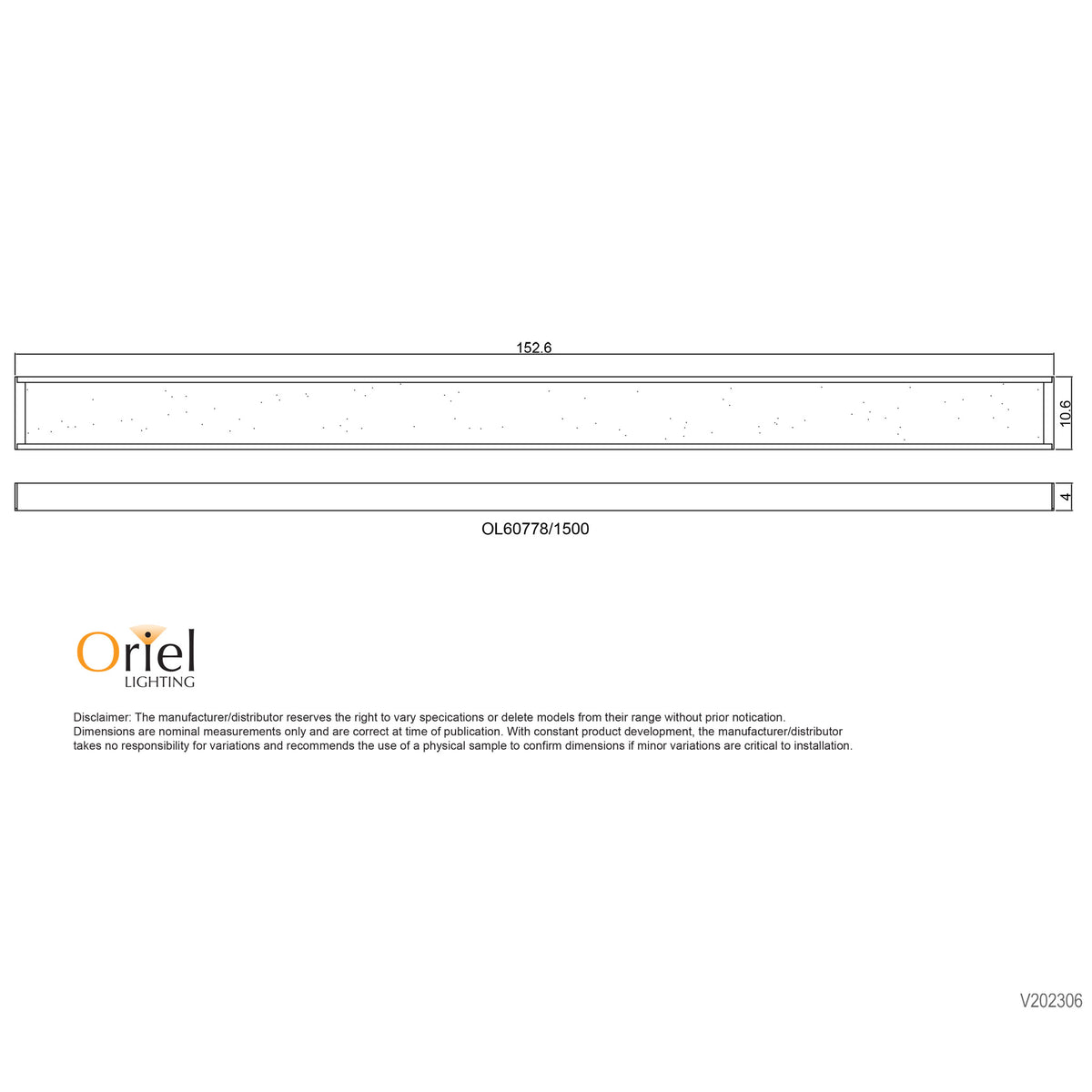 50W Tricolour LED Surface Mount Linear Light - Vana 150 CTS Black