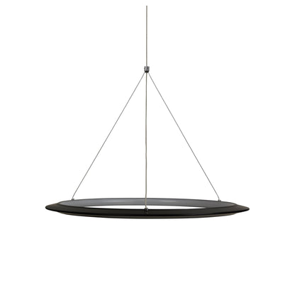 Modern Tricolour LED Halo Pendant - Saturn.60 Black