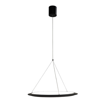 Modern Tricolour LED Halo Pendant - Saturn.60 Black