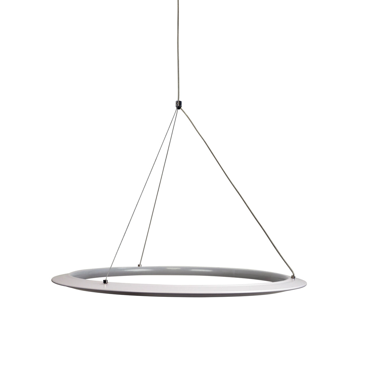 Modern Tricolour LED Halo Pendant - Saturn.60 White