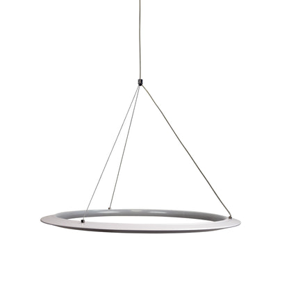 Modern Tricolour LED Halo Pendant - Saturn.60 White