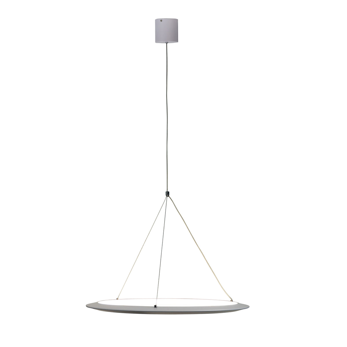 Modern Tricolour LED Halo Pendant - Saturn.60 White