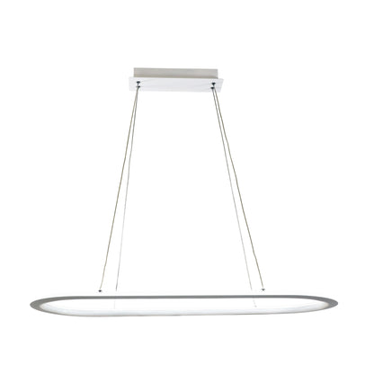 Tricolour LED Pendant - Ovale White