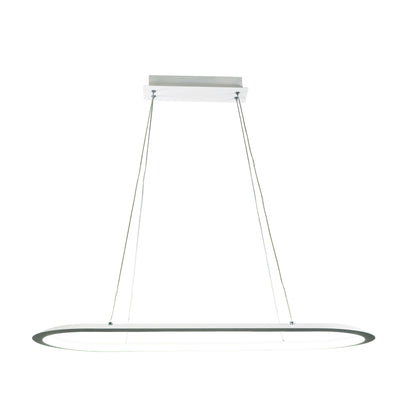 Tricolour LED Pendant - Ovale White