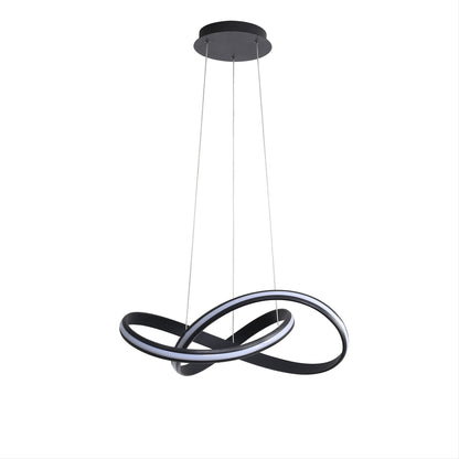 Tricolour LED Pendant - Spira Black