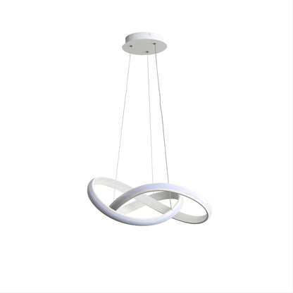 Tricolour LED Pendant - Spira White