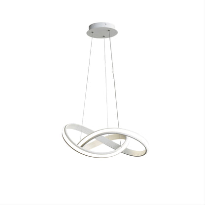 Tricolour LED Pendant - Spira White