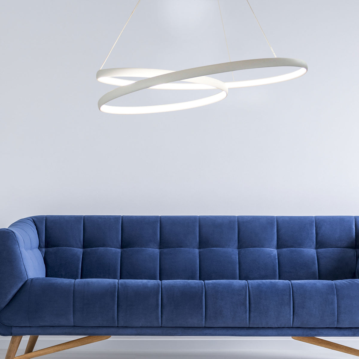 Modern LED Spiral Pendant - Infinity 4000K White
