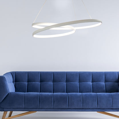 Modern LED Spiral Pendant - Infinity 4000K White