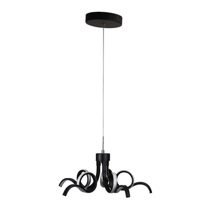 Tricolour LED Pendant - Noodle.50 Black