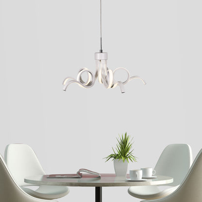 Tricolour LED Pendant - Noodle.50 White