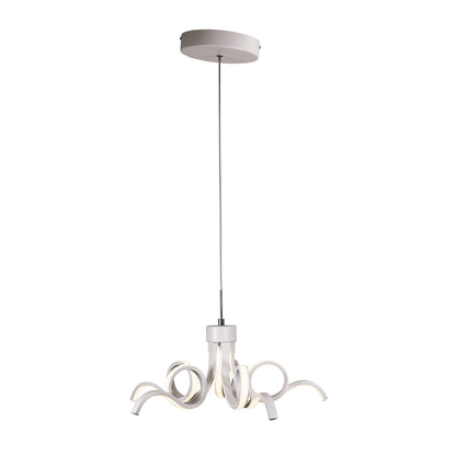 Tricolour LED Pendant - Noodle.50 White