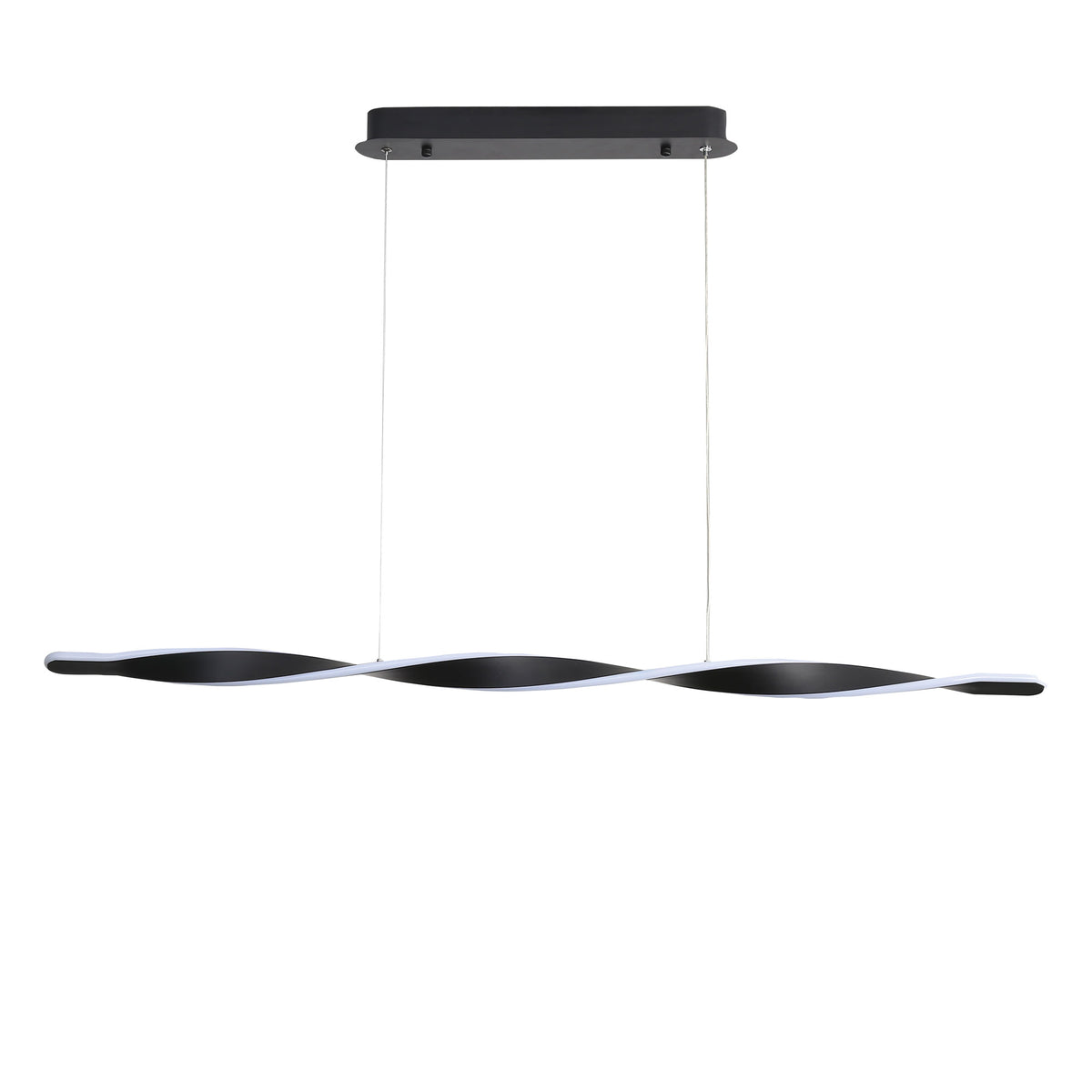Tricolour LED Pendant Black - Aeon