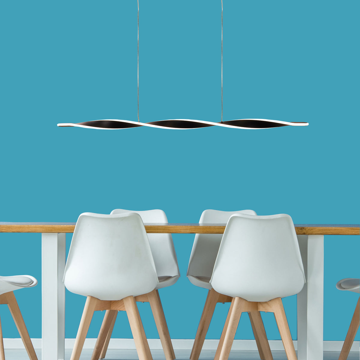 Tricolour LED Pendant Black - Aeon