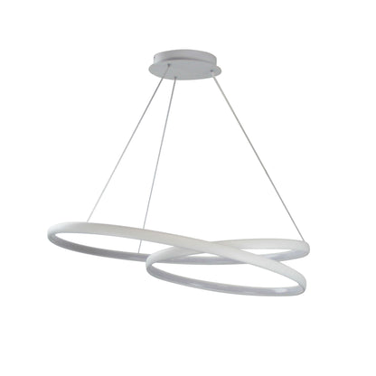 Modern Tricolour LED Spiral Pendant - Infinity Cts White