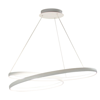 Modern Tricolour LED Spiral Pendant - Infinity Cts White