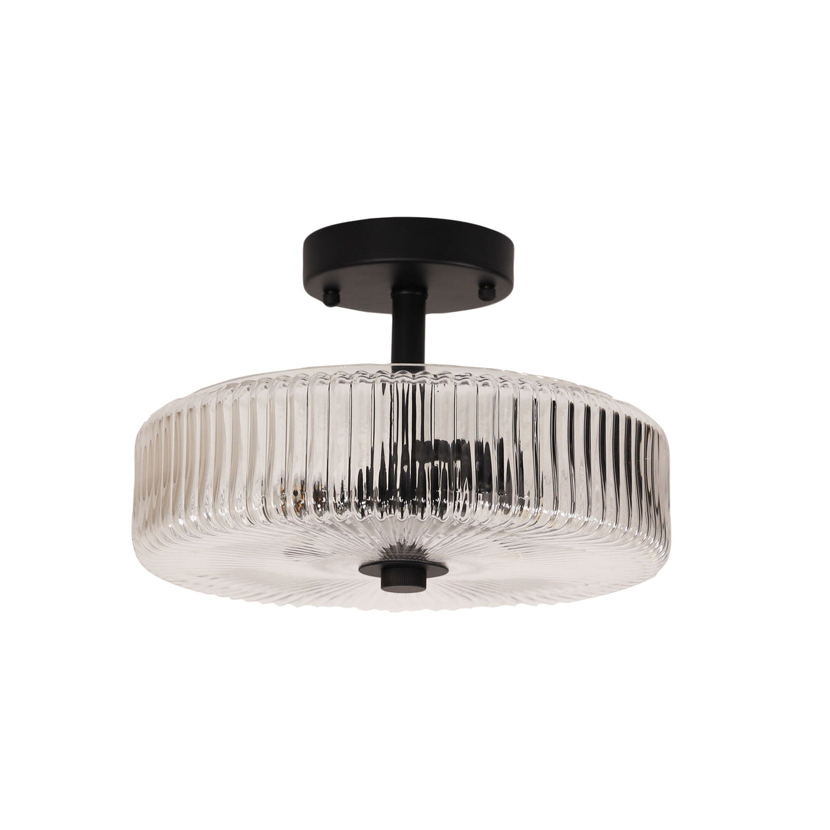 Ribbed Glass Ctc Pendant - Worth Black