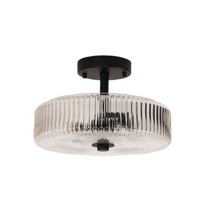 Ribbed Glass Ctc Pendant - Worth Black