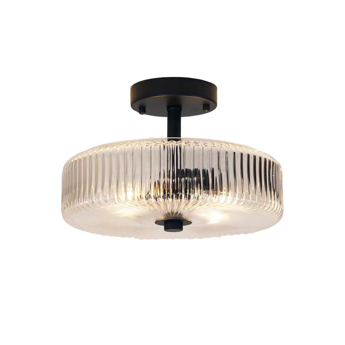 Ribbed Glass Ctc Pendant - Worth Black