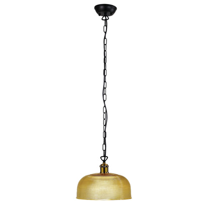Retro Halophane Glass Pendant - Maison 27 Amber