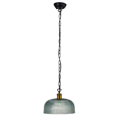 Retro Halophane Glass Pendant - Maison 27 Blue