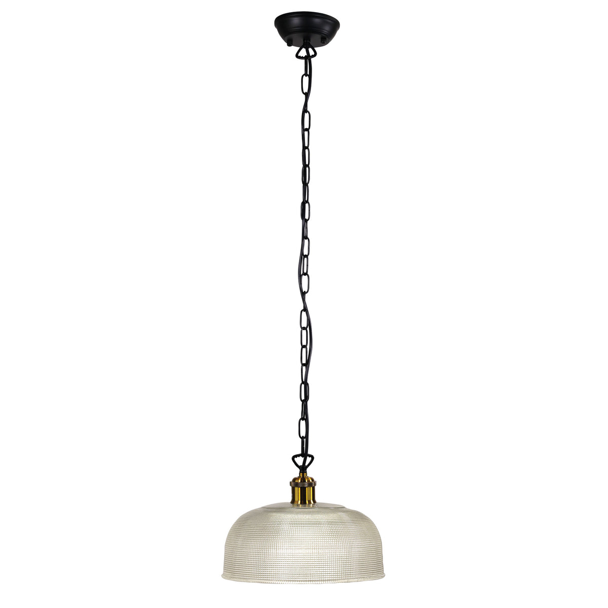Retro Halophane Glass Pendant - Maison 27 Clear
