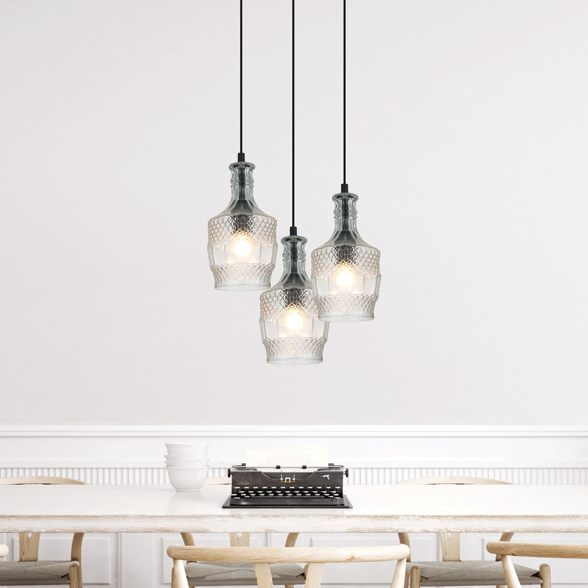 Retro Vintage Cut Glass Pendant - Decant 3