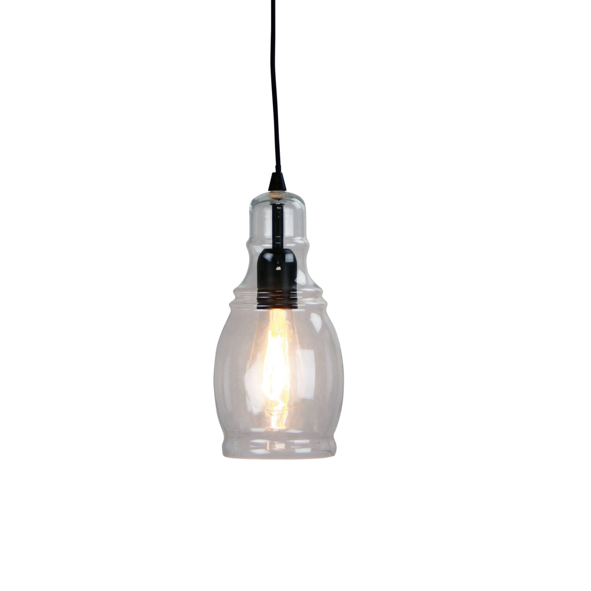 Clear Glass Single Pendant - Auburn.1