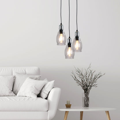 Clear Glass Single Pendant - Auburn.1