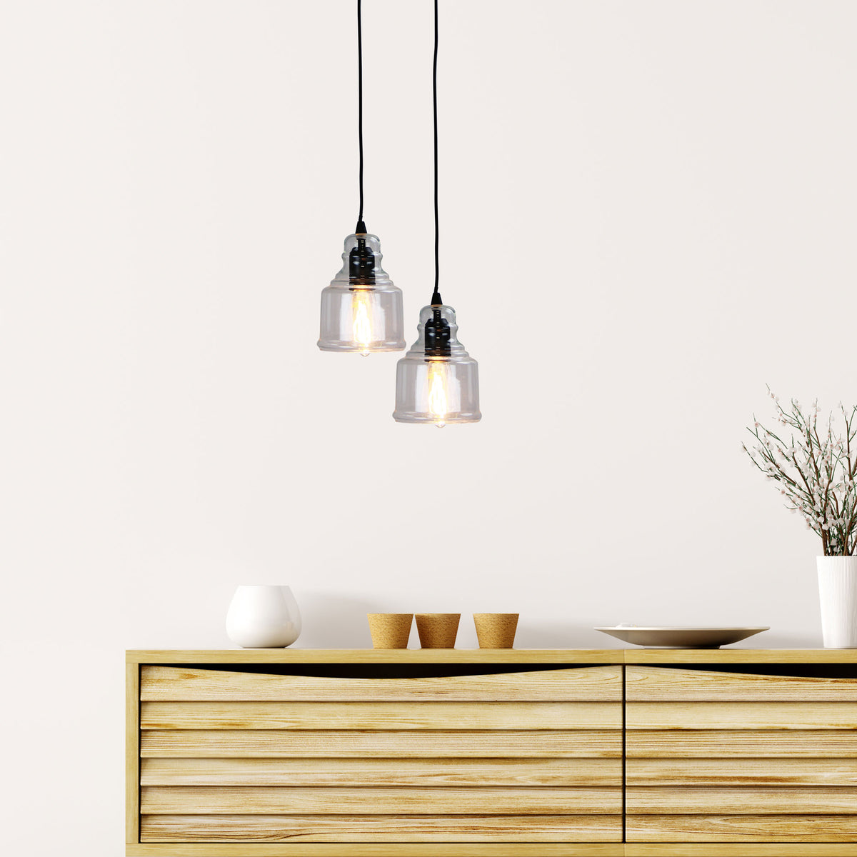 Clear Glass Single Pendant - Auburn.2