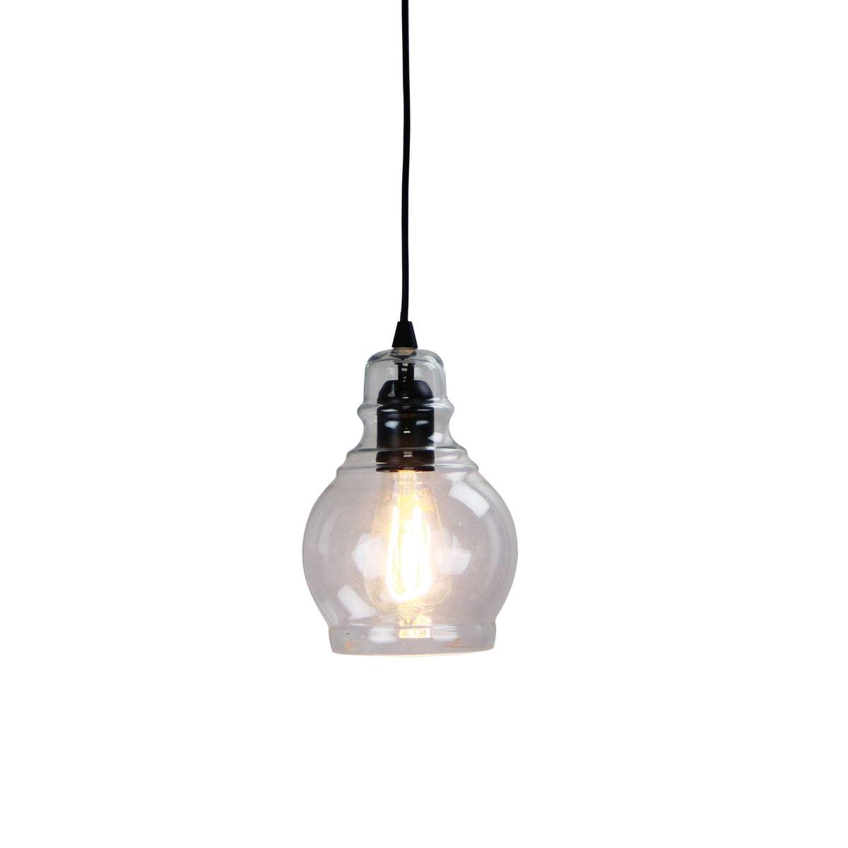Clear Glass Single Pendant - Auburn.3