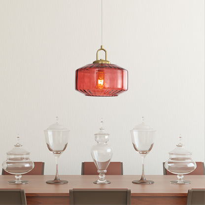 Geometric Glass Pendant - Clarise Rose