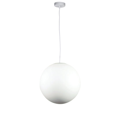 White Acrylic Sphere Pendant - Phase 30