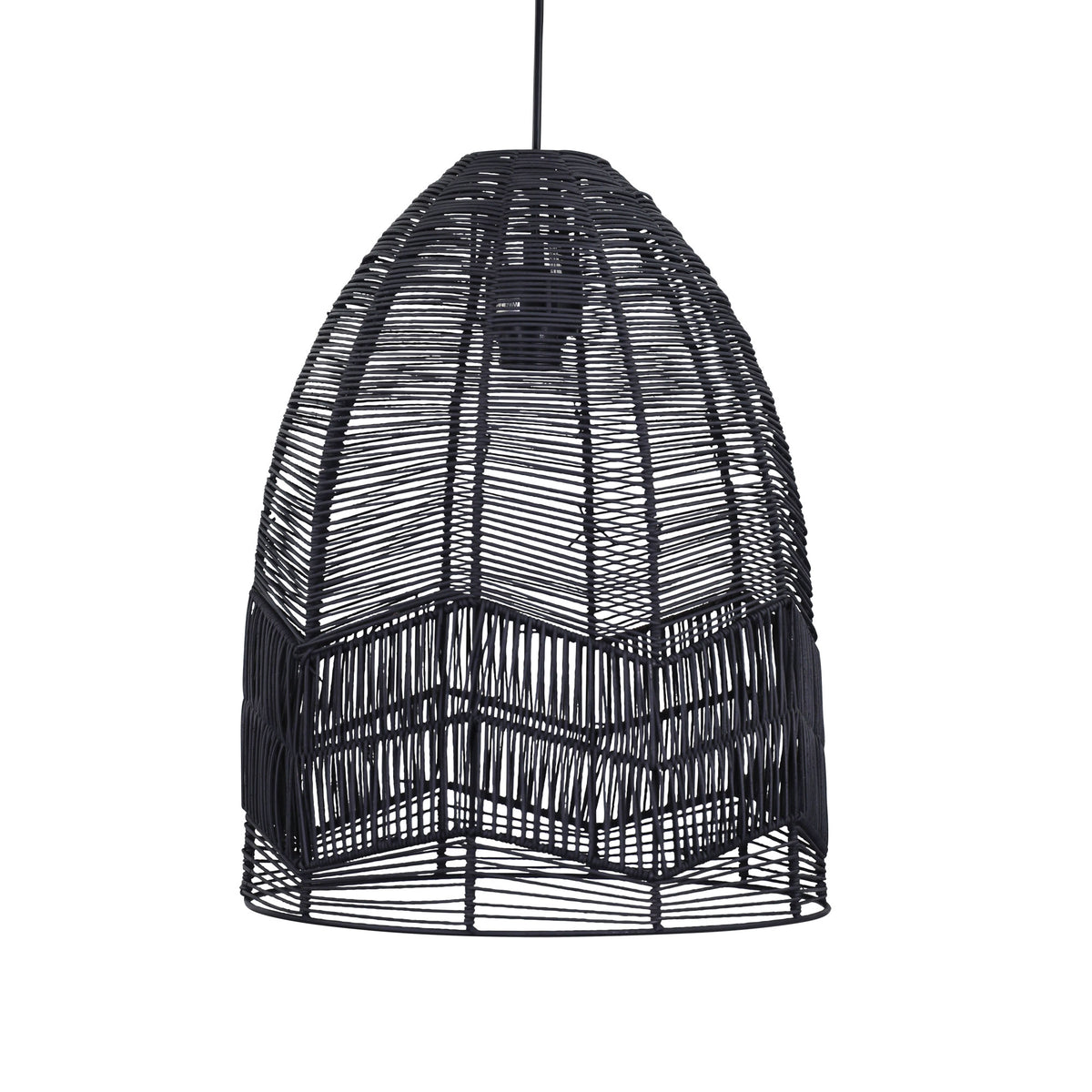 Black Cane Pendant Shade Only - Serang 35 Black