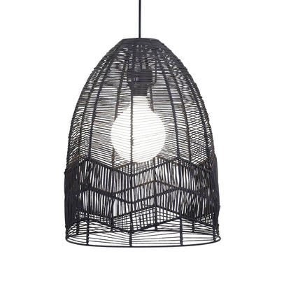 Black Cane Pendant Shade Only - Serang 35 Black