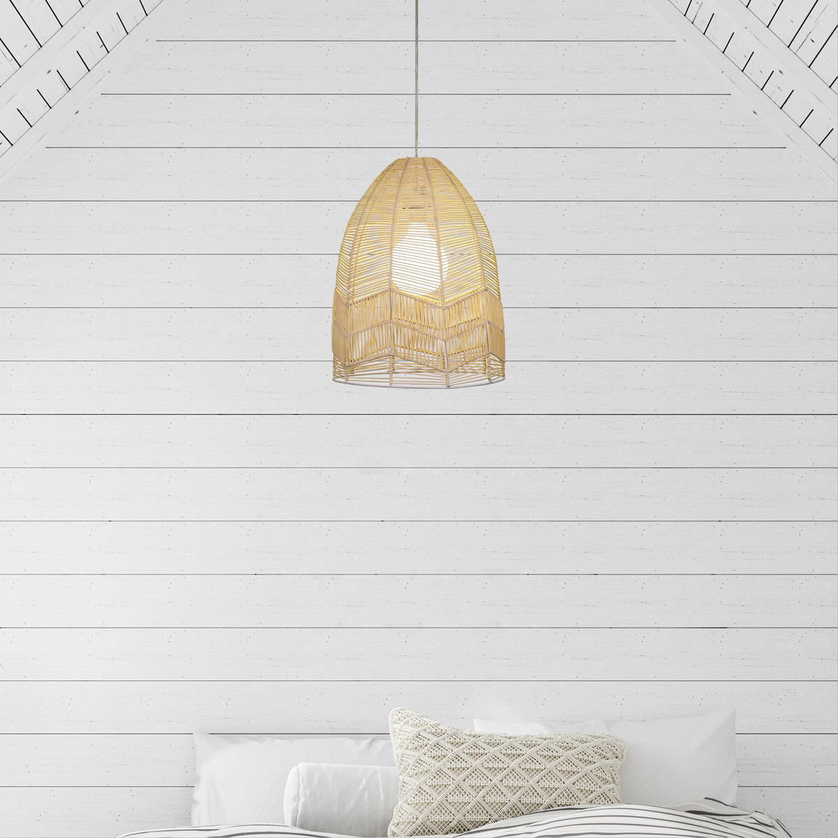 Natural Cane Pendant Shade Only - Serang 35 Natural