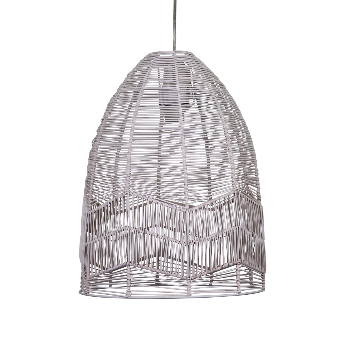 White Cane Pendant Shade Only - Serang 35 White