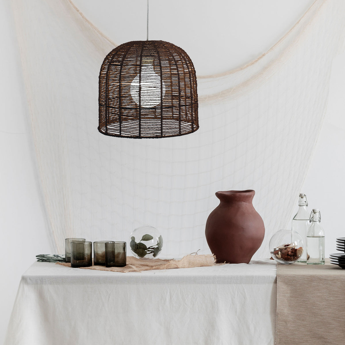 Hand Woven String Shade Only - Poppa Shade