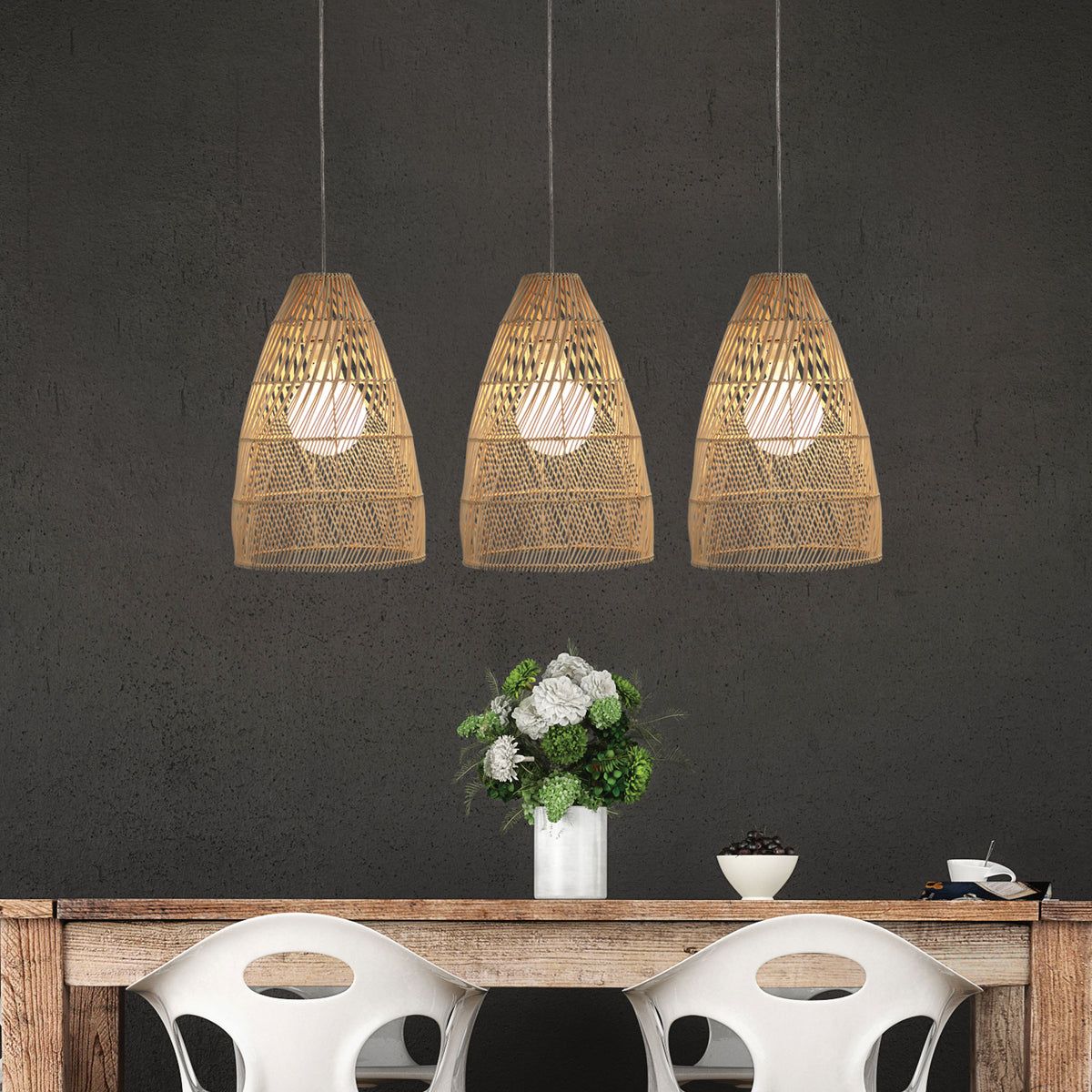 Natural Rattan Cane Shade Only - Oden 30 Shade