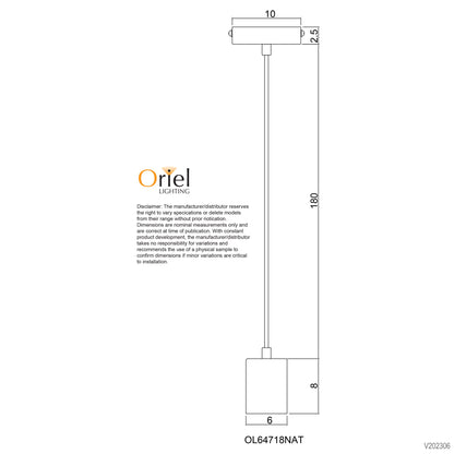 Timber Pendant Suspension - Plug