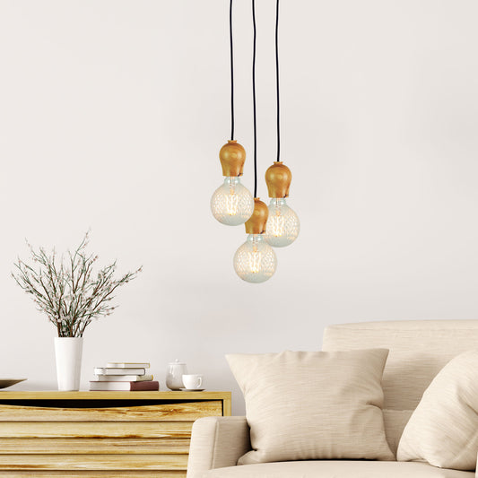 Timber and Cloth Cord Suspension 180cm - Bud
