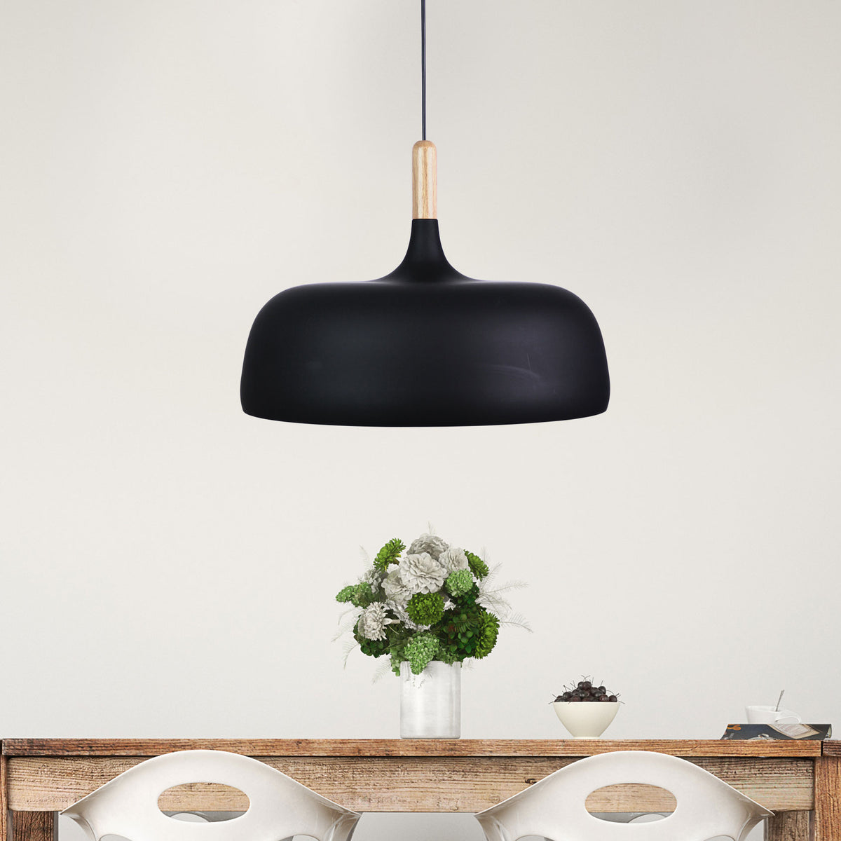 Urban Retro Industrial Style Pendant Black - Malt.48 Black